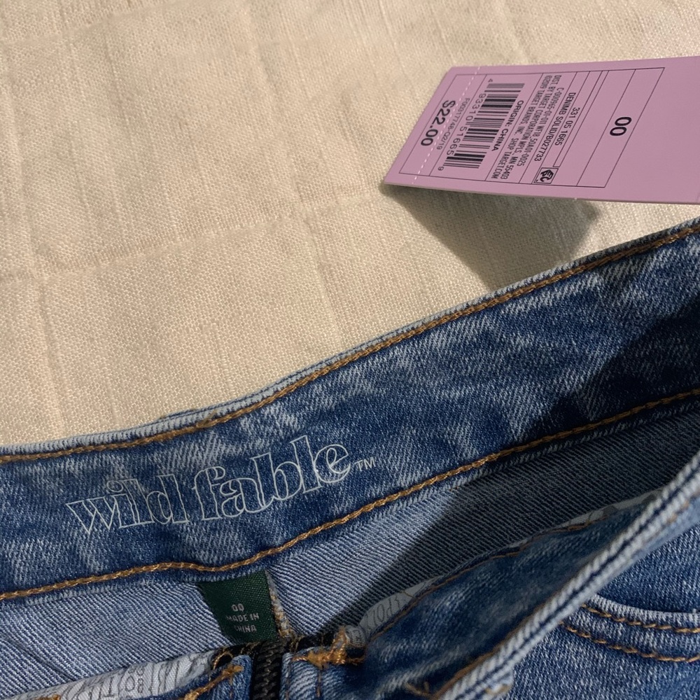NWT Wild Fable Zip Denim Pencil Skirt - Picture 2 of 4